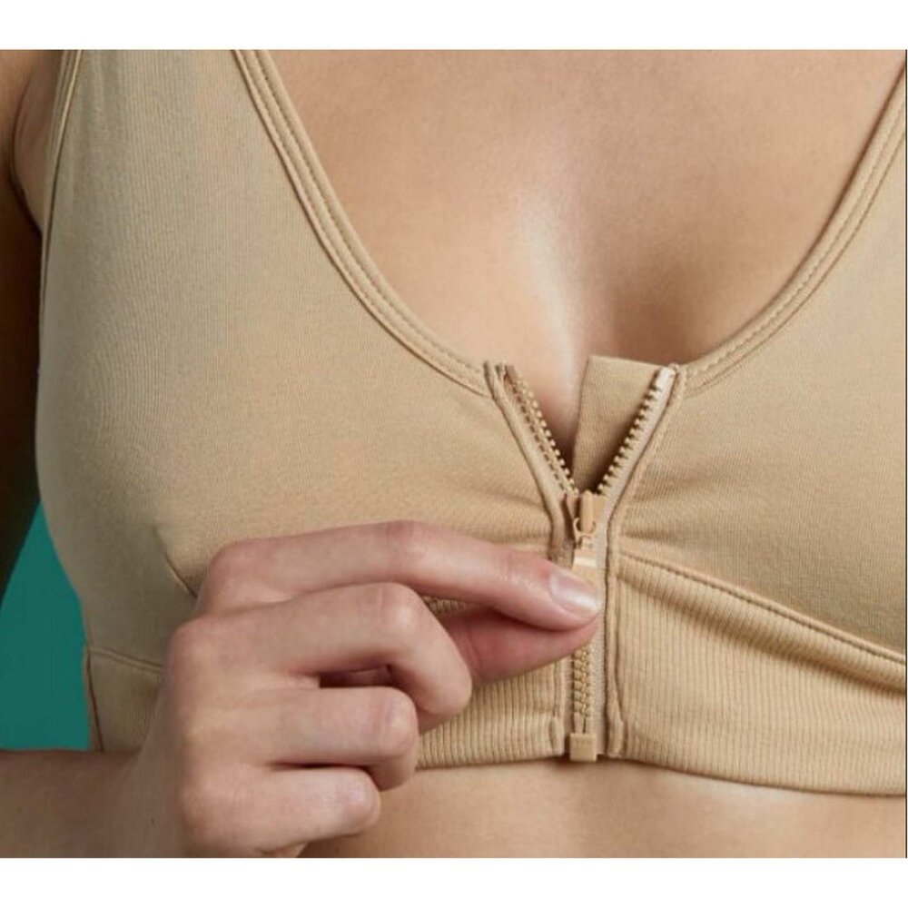 Slick Chicks Wireless Zip-Front Adaptive Bra - Picture 5 of 11